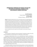 International experiences on financial policies for developing the individual economic sector and experience learned for Vietnam