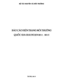 Báo cáo hiện trạng môi trường quốc gia giai đoạn 2011 - 2015