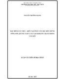 Luận án tiến sĩ Địa chất: Đặc điểm cấu trúc - kiến tạo phần Tây Bắc bồn trũng Nông Sơn, Quảng Nam và sự tạo khoáng urani trong cát kết