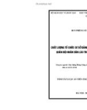 Tóm tắt luận án Tiến sĩ Khoa học Chính trị: Chất lượng tổ chức cơ sở Đảng ở các sư đoàn bộ binh Quân đội nhân dân Lào trong thời kỳ đổi mới