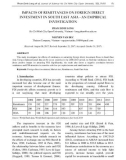 Impacts of remittances on foreign direct investment in South East Asia - an empirical investigation