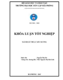 Đồ án tốt nghiệp ngành Kỹ thuật môi trường: Hiện trạng thu gom, xử lý chất thải rắn sinh hoạt và đề xuất biện pháp nâng cao chất lượng quản lý chất thải rắn sinh hoạt trên địa bàn huyện Thủy Nguyên