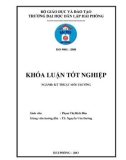 Đồ án tốt nghiệp ngành Kỹ thuật môi trường: Khảo sát mức độ ô nhiễm chất hữu cơ dễ phân hủy tại một số hồ điều hòa trên địa bàn thành phố Hải Phòng dựa trên thông số BOD được xác định bằng phương pháp đo DO và phương pháp chuẩn độ