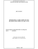Tóm tắt Luận án tiến sĩ Kỹ thuật: Mô hình hóa và điều khiển dự báo hệ thống phân phối vật liệu nano
