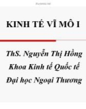 Bài giảng Kinh tế vĩ mô I: Chương 1 - ThS. Nguyễn Thị Hồng