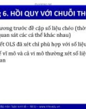 Bài giảng Kinh tế lượng 1: Chương 6 - Bùi Dương Hải (2017)