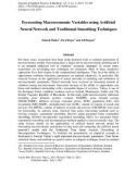 Forecasting macroeconomic variables using artificial neural network and traditional smoothing techniques