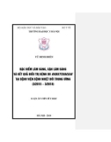 Luận án tiến sĩ Y học: Đặc điểm lâm sàng, cận lâm sàng và kết quả điều trị bệnh do Rickettsiaceae tại Bệnh viện Bệnh Nhiệt đới Trung ương (3/2015 – 3/2018)