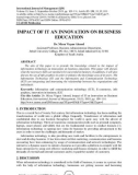 Impact of it an innovation on business education