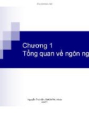 Bài giảng Ngôn ngữ lập trình C: Chương 1 - PhD. Nguyễn Thị Huyền