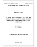 Summary of Phd dissertation: Clinical research and evaluation the results of gamma knife radiosurgery for residual or recurrent pituitary adenomas