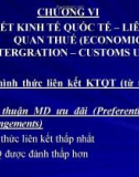 Bài giảng Kinh tế quốc tế - Chương 6: Liên kết kinh tế quốc tế – liên hiệp quan thuế (2017)