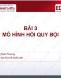 Bài giảng Kinh tế lượng 1: Bài 3 - ThS. Hoàng Bích Phương