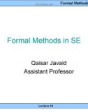 Lecture note Formal methods in software engineering - Lecture 5: Formal system (continue)