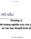 Bài giảng Lịch sử các học thuyết kinh tế: Chương 1 - ĐH Kinh tế