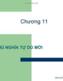 Bài giảng Lịch sử các học thuyết kinh tế: Chương 11 - ĐH Kinh tế