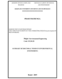 Summary of doctoral thesis in Environmental engineering: Inhibitory effect of Eupatorium fortunei Turcz. extracts on the growth of a toxic cyanobacterial species Microcystis aeruginosa Kutzing in fresh waterbodies