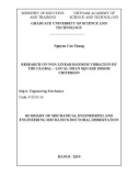 Summary of Mechanical engineering and Engineering mechanics doctoral dissertation: Research on non-linear random vibration by the global – local mean square error criterion