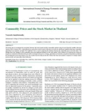 Commodity prices and the stock market in Thailand