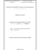 Summary of Physics doctoral thesis: Some new physics effects in the 3 − 2 − 3 − 1 and 3 − 4 − 1 models