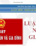 Bài giảng Luật hôn nhân và gia đình: Bài 4 - TS. Bùi Quang Xuân