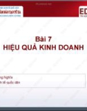 Bài giảng Quản trị kinh doanh: Bài 7 - TS. Vũ Trọng Nghĩa