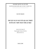 Luận văn Thạc sĩ Văn học: Truyện ngắn Nguyễn Quang Thiều dưới góc nhìn trần thuật học