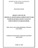 Summary of Doctoral Thesis of Scientific Education: Design and use of chemical knowledge lookup software to develop self-study capacity for students in high school