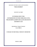 Summary of Doctoral Thesis in Chemistry: Synthesis, structure, and properties of some imidazole-5-one, thiazolidine-2,4-dione or 1,3,4-oxadiazoline heterocycles