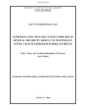 Summary of Doctoral Thesis of Scientific Education: Compiling and using selfstudy exercises in general chemistry module to foster self-study ability for high school student