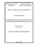 Summary of Doctoral Thesis in Biology: Antimicrobial resistance characteristics and related genes of multidrug-resistant Salmonella