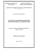 Summary of Mathematical Physics Doctoral Thesis: Electrical transport properties of some graphene nanostructures