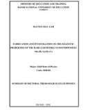 Summary of Doctoral Thesis Solid State of Physics: Fabrication and investigation of magnetic properties of the rare earth-free nano composites Mn-(Bi, Ga)/Fe-Co