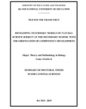 Summary of Doctoral Thesis in Educational Sciences: Developing textbooks' models of Natural Science subject at the secondary school with the orientation of competency development