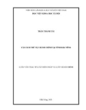 Luận văn Thạc sĩ Luật hiến pháp và Luật hành chính: Cải cách thủ tục hành chính tại tỉnh Đắk Nông