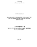 Luận văn Thạc sĩ Quản lý tài nguyên và môi trường: Đánh giá công tác giao đất, giao rừng cho đồng bào dân tộc thiểu số trên địa bàn, huyện Vĩnh Linh, tỉnh Quảng Trị