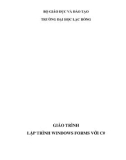 Giáo trình Lập trình Windows Forms với C#: Phần 1 - ĐH Lạc Hồng