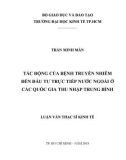 Luận văn Thạc sĩ Kinh tế: Tác động của bệnh truyền nhiễm đến đầu tư trực tiếp nước ngoài ở các quốc gia thu nhập trung bình