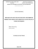 Summary of Biology doctoral thesis: Research on oocytes maturation and embryo production from vietnamese Ban native pig by in vitro techniques