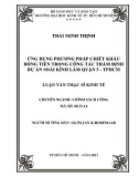 Luận văn Thạc sĩ Kinh tế: Ứng dụng phương pháp chiết khấu dòng tiền trong công tác thẩm định dự án soái Kình Lâm quận 5 - Tp. HCM