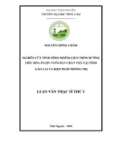 Luận văn Thạc sĩ Thú y: Nghiên cứu tình hình nhiễm giun tròn đường tiêu hóa ở lợn nuôi bán chăn thả tại tỉnh Lào Cai và biện pháp phòng trị