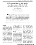 Kiểm chứng bằng mô hình ARDL tác động của các nhân tố vĩ mô đến chỉ số chứng khoán Việt Nam