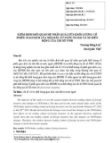 Kiểm định mối quan hệ nhân quả giữa khối lượng cổ phiếu giao dịch của nhà đầu tư nước ngoài và sự biến động của chỉ số VN30