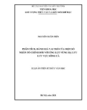 Luận án Tiến sĩ Thủy văn học: Phân tích, đánh giá vai trò của một số nhân tố chính đối với úng lụt vùng hạ lưu lưu vực Sông Cả