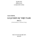 Giáo trình Luật dân sự Việt Nam 2: Phần 1 - TS. Đoàn Đức Lương