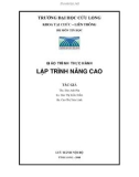 Giáo trình thực hành Lập trình nâng cao - Trường ĐH Cửu Long