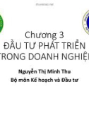 Bài giảng Kinh tế đầu tư 2: Chương 3 - Nguyễn Thị Minh Thu