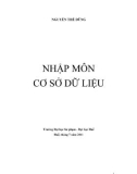 Giáo trình Nhập môn Cơ sở dữ liệu - GV. Nguyễn Thế Dũng