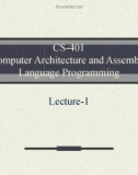 Lecture Computer Architecture and Assembly Language Programming: Lesson 1