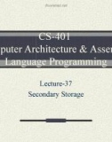 Lecture Computer Architecture and Assembly Language Programming - Lesson 37: Secondary storage